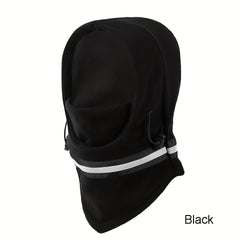 Adjustable Hood Balaclava With Reflective Striped Windproof UV Protection