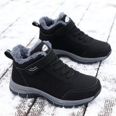 Women's Platform Ankle Snow Boots Fleece Liner Winter Shoes