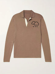 Men's Thunderstorm Knit Polo Shirt for Winter