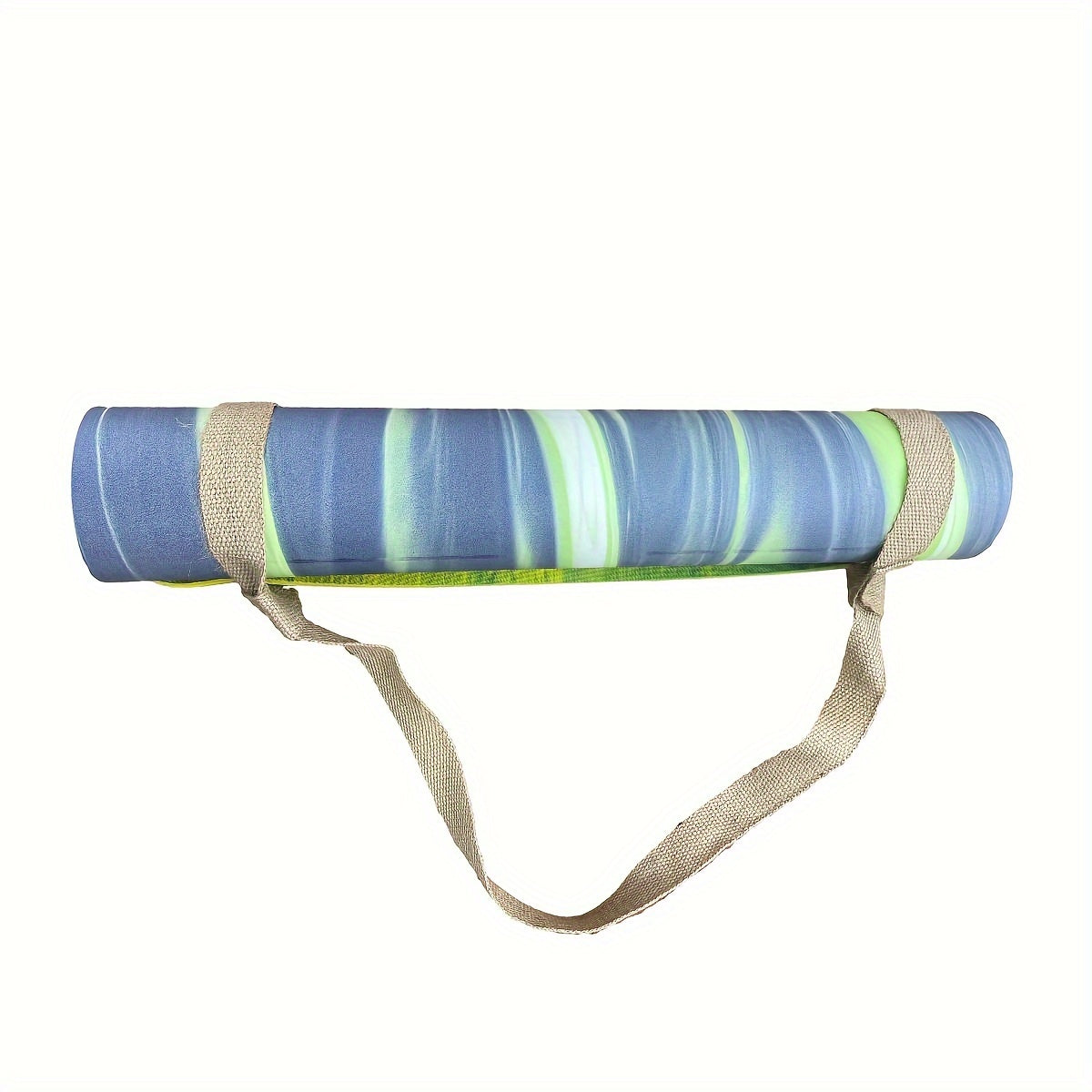 Linen Strap Pu Leather Colored Striped Yoga Mat Non Slip Anti Sweat Fitness Mat