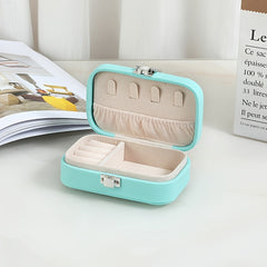 Women's Travel Jewelry Box Earring Ring Portable Case