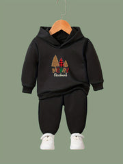 2pcs Activewear Set MERRY CHRISTMAS Hoodies Pants Set Sports Christmas Gift