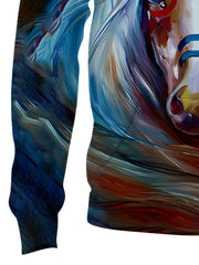 3D Print Horse Hoodie for Men Autumn Winter