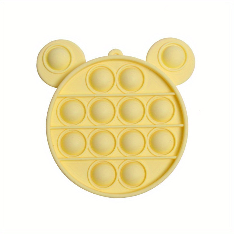 Kids Cartoon Silicone Coin Purse - Rainbow Bubble Pinch Decompression Coin Purse