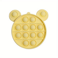 Kids Cartoon Silicone Coin Purse - Rainbow Bubble Pinch Decompression Coin Purse