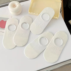 10pairs Girls Kids Casual Boat Socks Thin Breathable Low Cut Invisible Socks