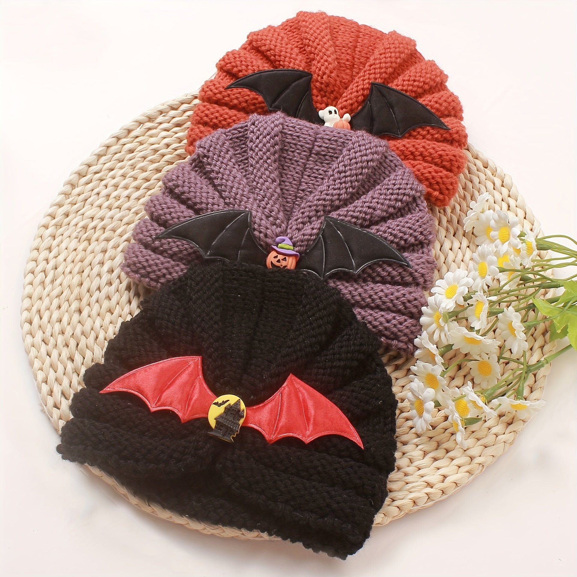 Little Devil Wings Knitted Warm Woolen Hat for Kids 0-3 Years Old