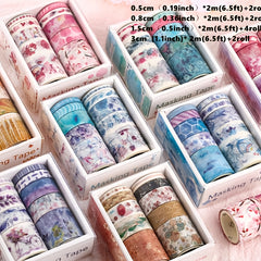 10 Rolls Hand Account Sticker Materials Tape Set
