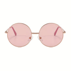 Round Metal Frame Sunglasses Vintage Tinted Lens Glasses UV400