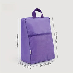Portable Dust-Proof Shoe Storage Bag with Side Pockets