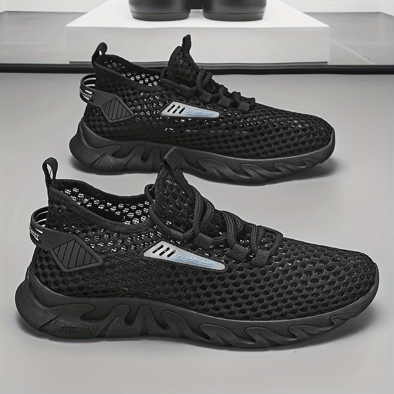 Men's Slip on Sneakers Athletic Shoes with Shoelaces
