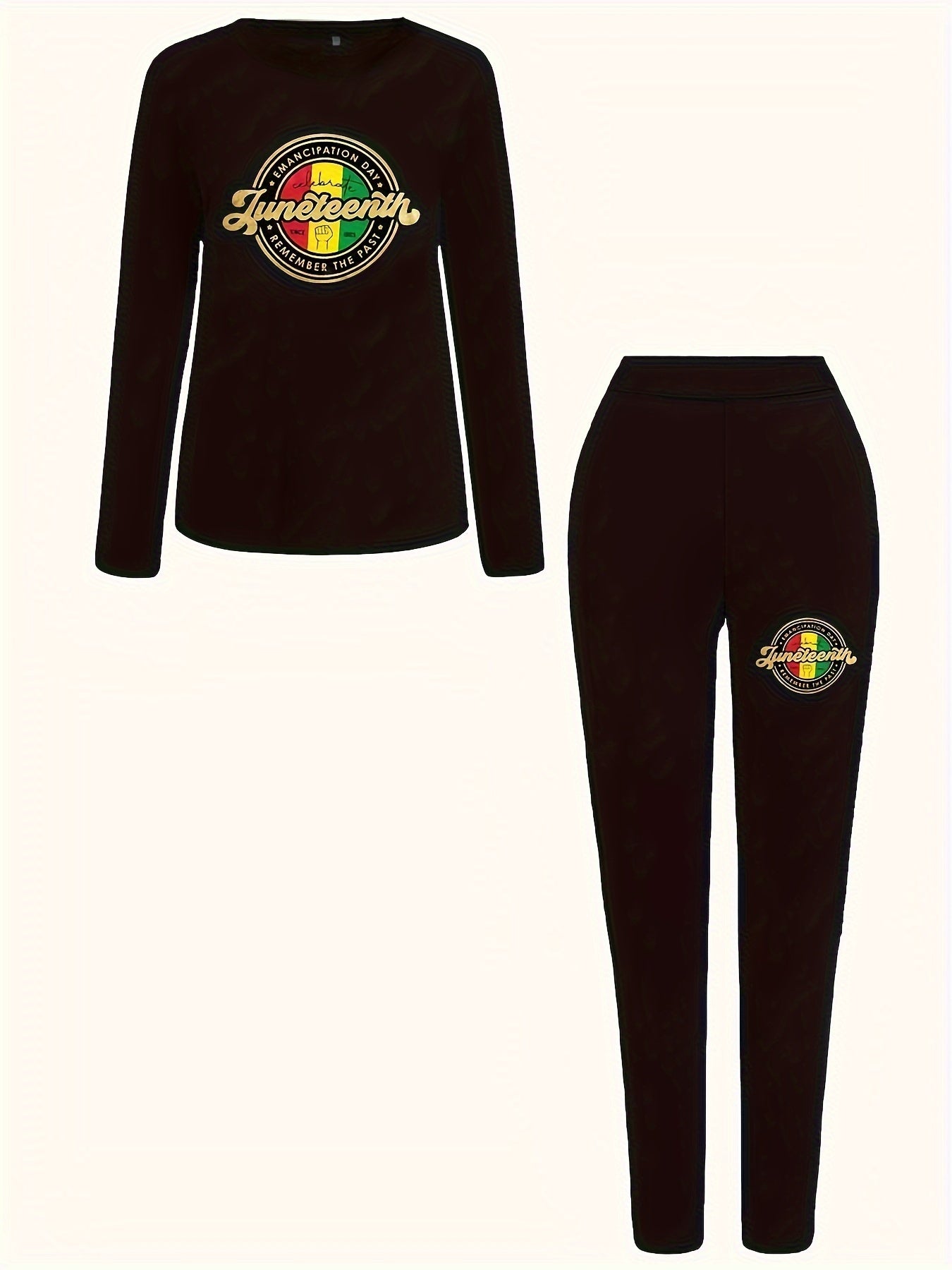 Juneteenth Graphic Print Tee & Legging Set