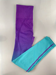 Ombre Butt Lifting High Waist Yoga Pants Running Sports Leggings