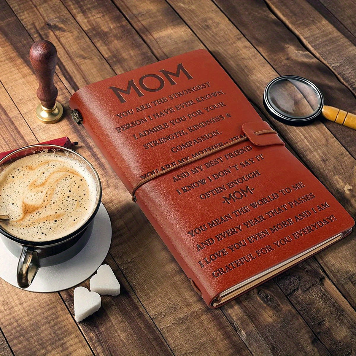 Mom Leather Journal Anniversary Birthday From Daughter Son