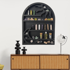 Sun Moon Crystal Rack Crystal Display Shelf Home Organization Storage