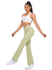 Women's Stretchy Flare Leg Yoga Pants Soft Casual Sports Pants