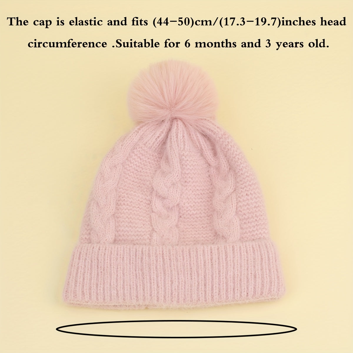 Kids Winter Knitted Hat for 6 Months Old