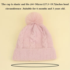 Kids Winter Knitted Hat for 6 Months Old