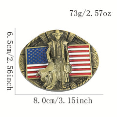 Zinc Alloy Metal Belt Buckle Retro Casual Belt Buckle Ring