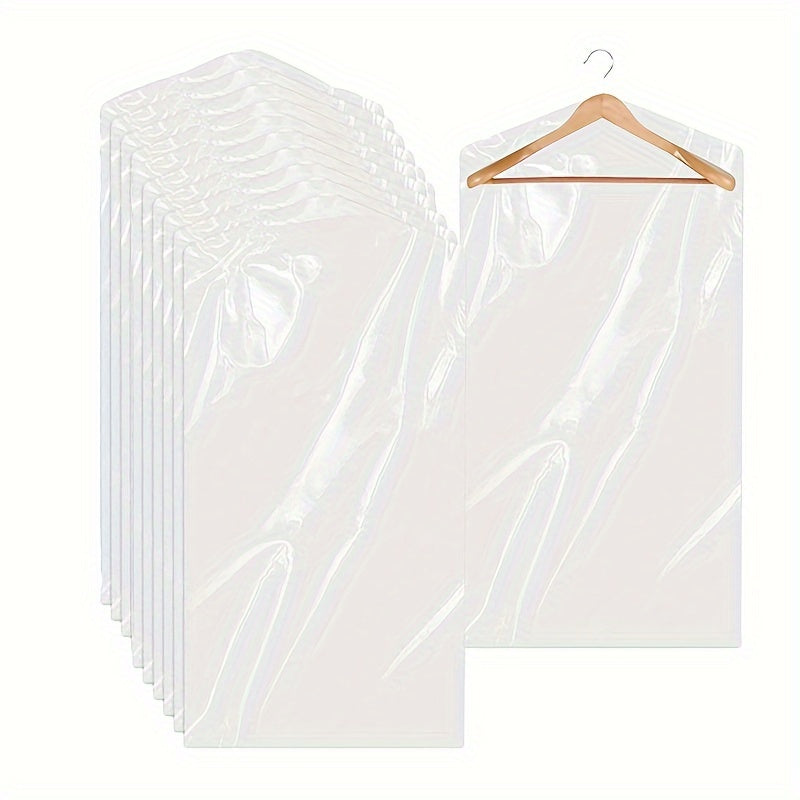 10pcs Garment Dust Cover Bags with Zipper, Dress Bag for Closet