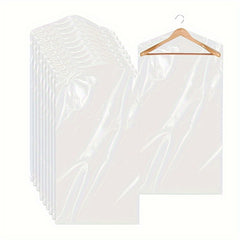 10pcs Garment Dust Cover Bags with Zipper, Dress Bag for Closet