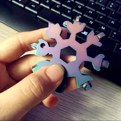 18-in-1 Stainless Steel Snowflake Wrench for Outdoor