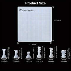 Chess Molds For Resin Casting with Full Size Board
