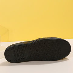 Metal Chain Decor Flat Mules Closed Toe Slippers