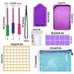 Diamond Painting Tools Set with Storage Suitcase