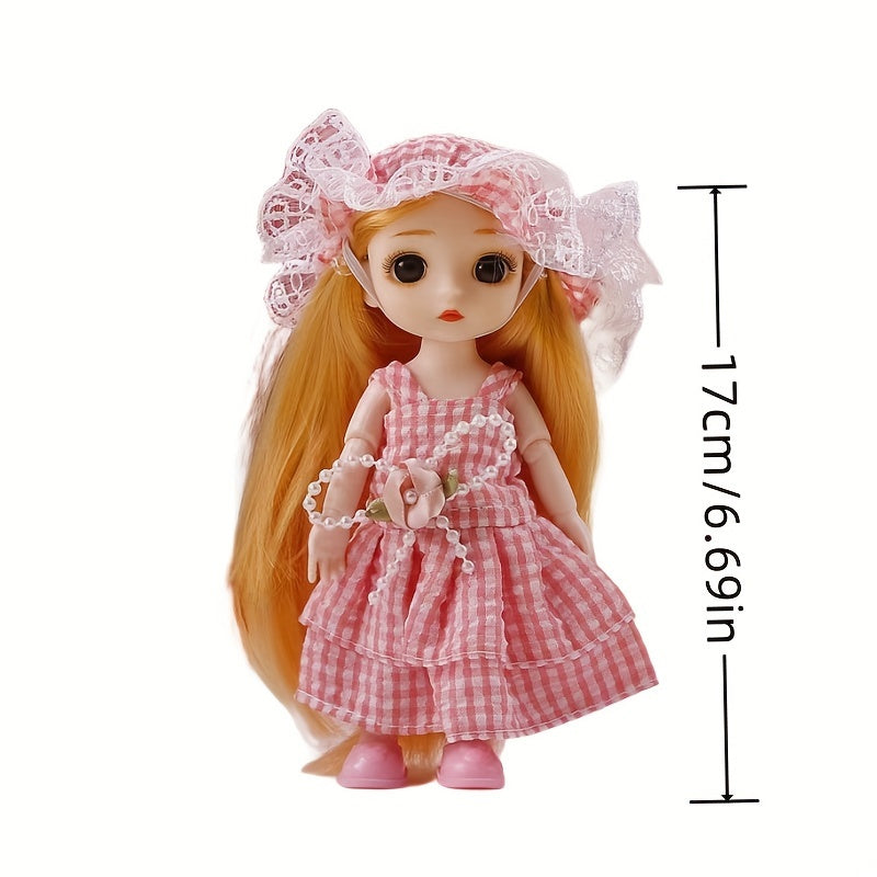 Lovely Couple Dolls Home Decoration Gift Movable Joint Pretend Dolls Set