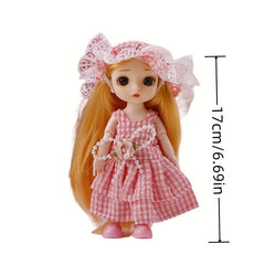 Lovely Couple Dolls Home Decoration Gift Movable Joint Pretend Dolls Set