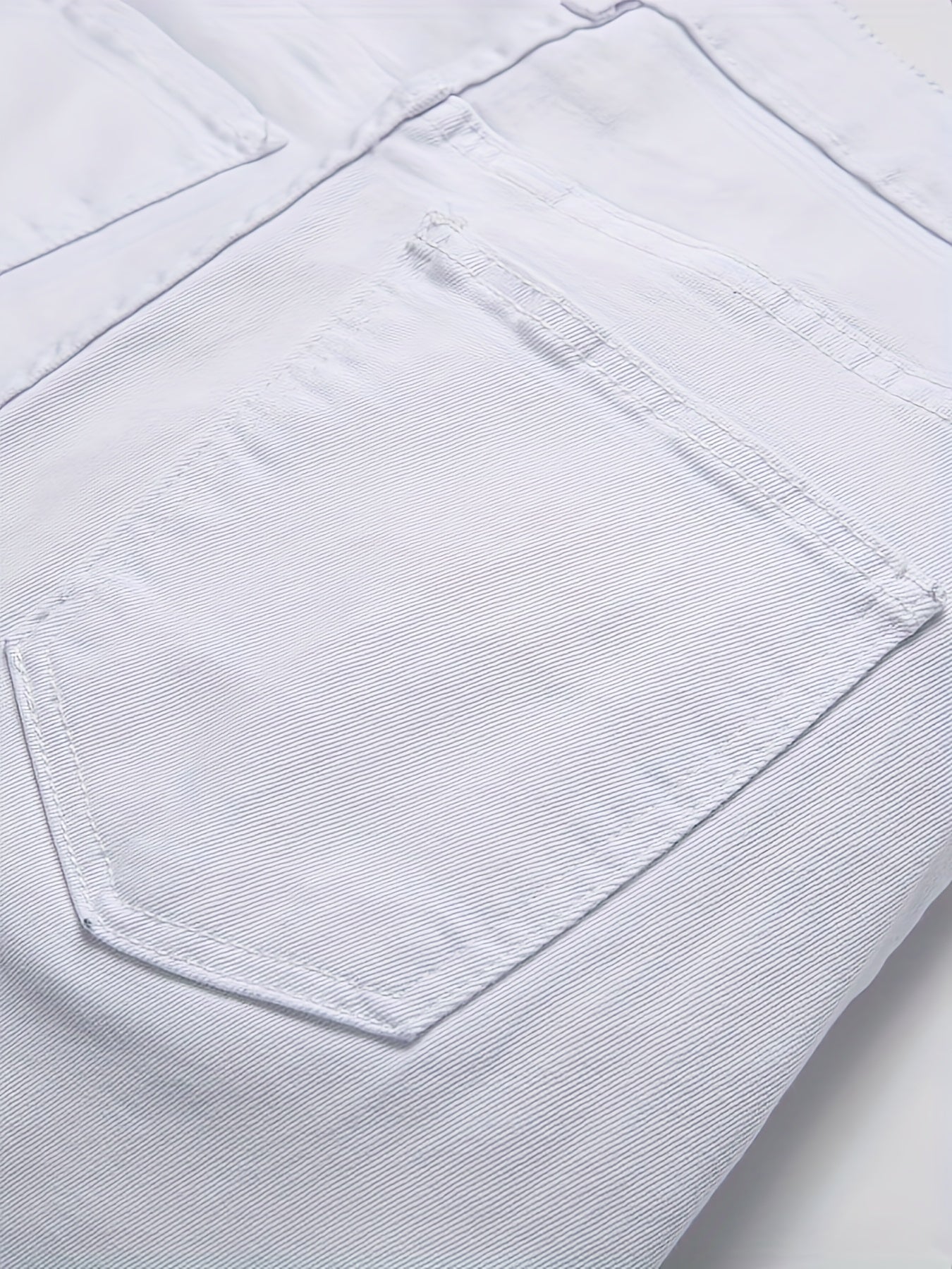 Men's Stretch Denim Shorts Street Style Classic Mid