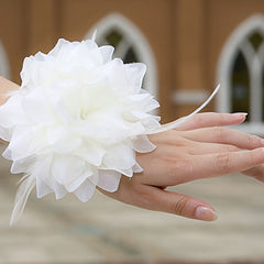 Simulation Flower Bridal Brooch Pin Wristband Pin Dual Purpose Flower Pin