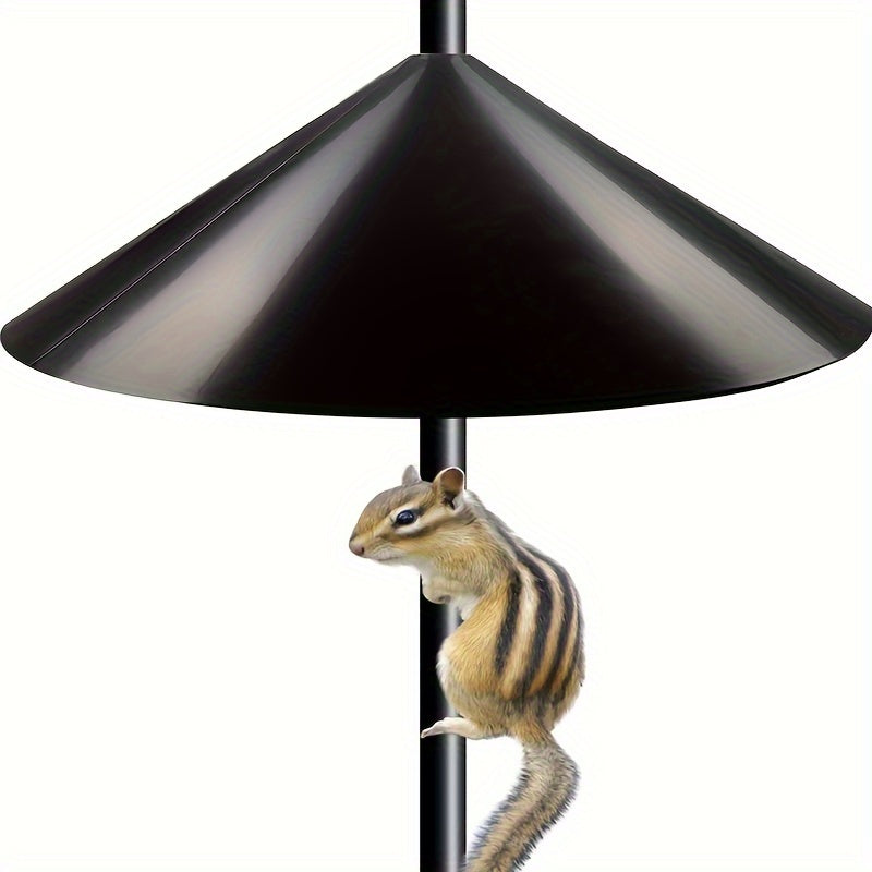 Squirrel Baffle Guard for Bird Feeder Pole Protects Feeders Outside