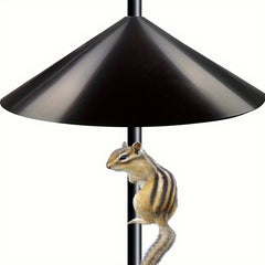 Squirrel Baffle Guard for Bird Feeder Pole Protects Feeders Outside