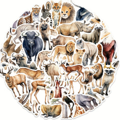 50pcs Cartoon Animal Graffiti Vinyl Stickers