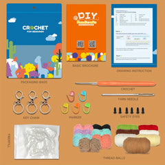 Crochet Material Package for Knitted Puppy Gift Ornaments