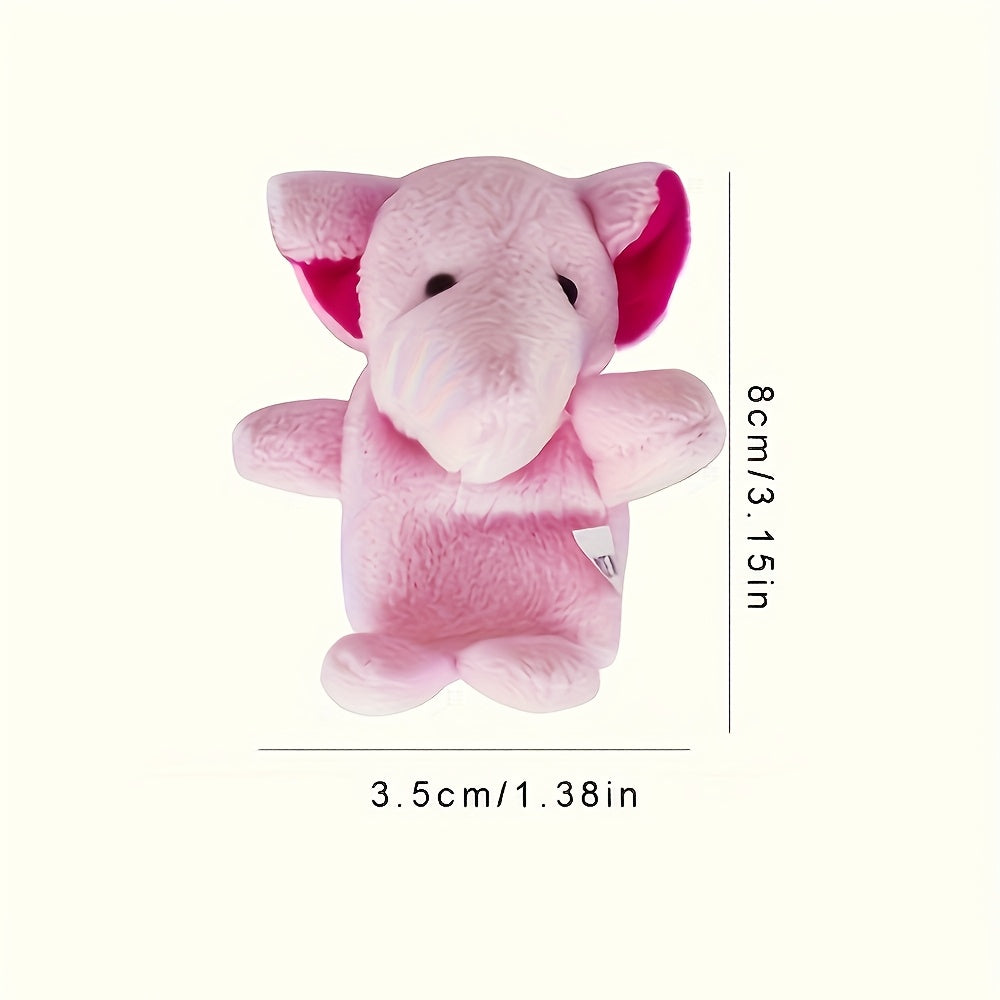 5pcs Random Style Youngsters' Mini Finger Dolls Small Cartoon Animal Finger Toys