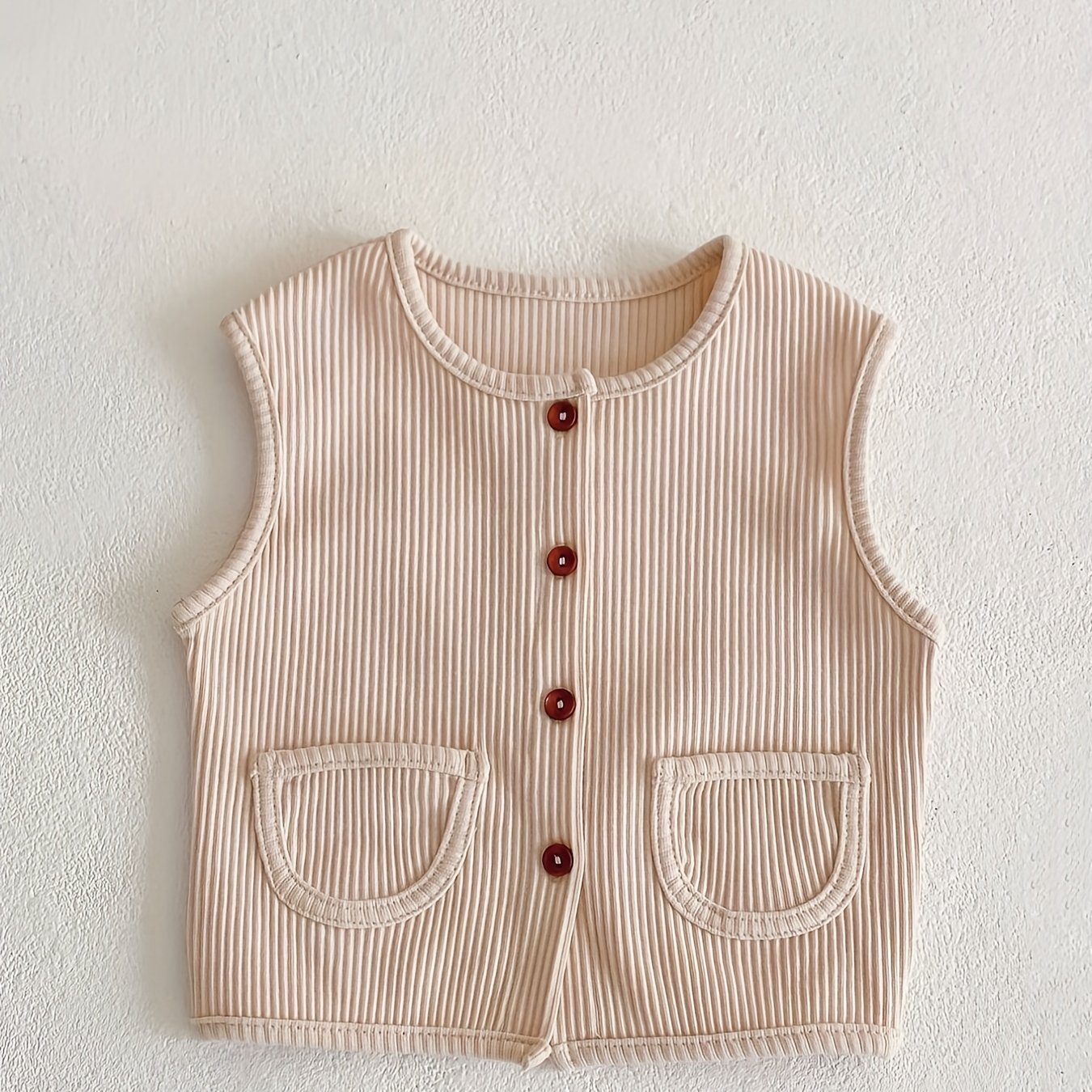 Toddler Knit Sweater Vest Sleeveless Cardigan Top