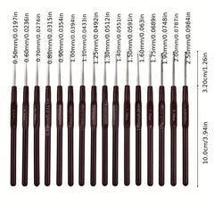 16pcs Crochet Kit Yarn Knitting Needle Set
