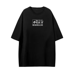 Letter & Rock Band Printed Casual Top Summer T Shirt Women's Clothing