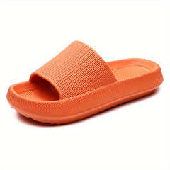 Women's Soft Open Toe Pillow Slides Indoor/Outdoor Non Slip Shoes