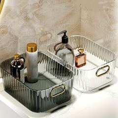 Desktop Cosmetics Storage Box Light Plastic Skincare Storage Basket