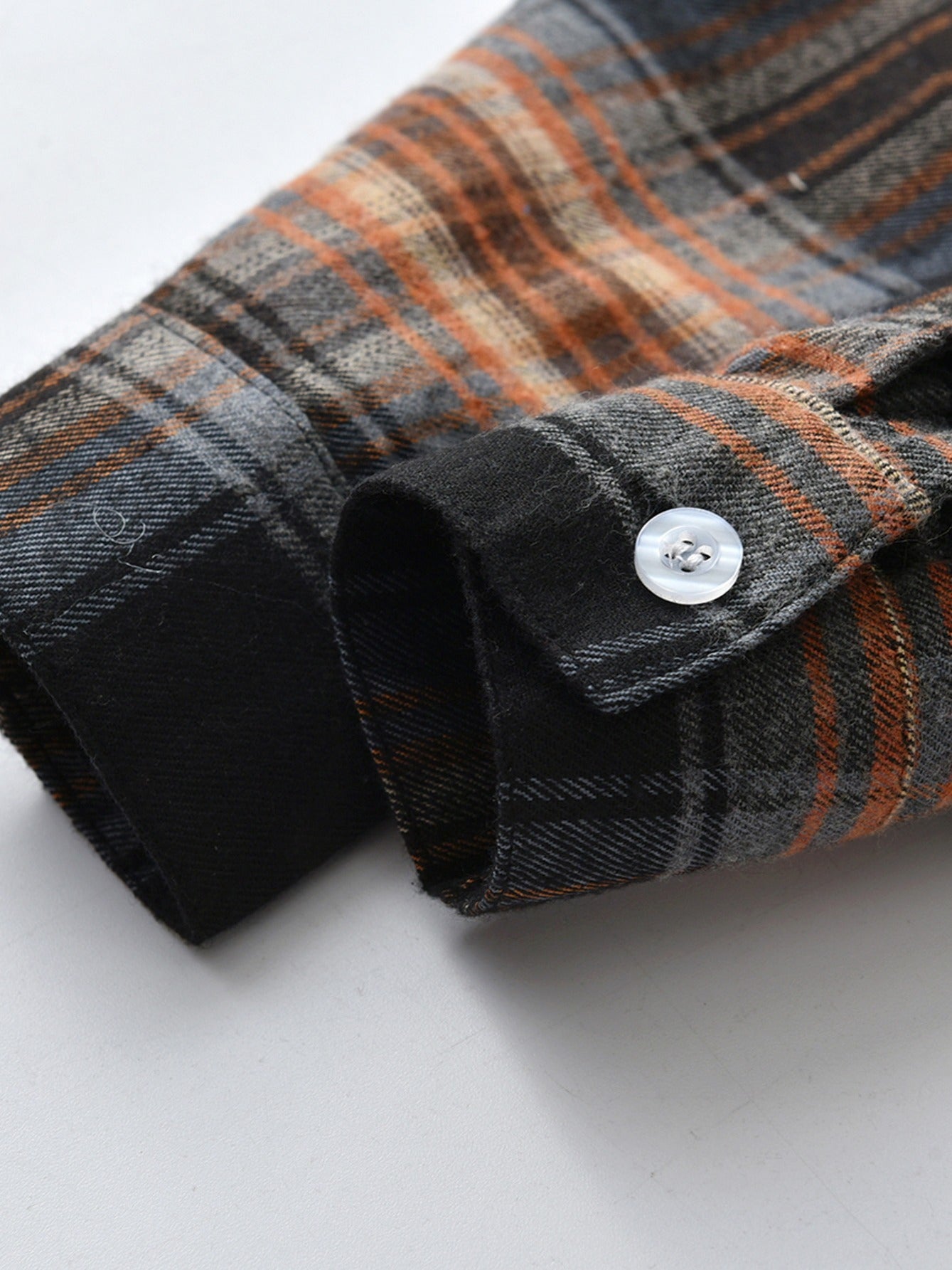 Boys Casual Plaid Shirt Long Sleeve Thermal Top