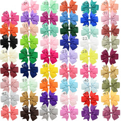10pcs Ribbon Bow Hair Clips St Patrick's Day Accessories