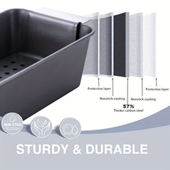 Meat Loaf Pan With Insert 24 99cmx14 2pcs Healthy Coating Meatloaf Pan