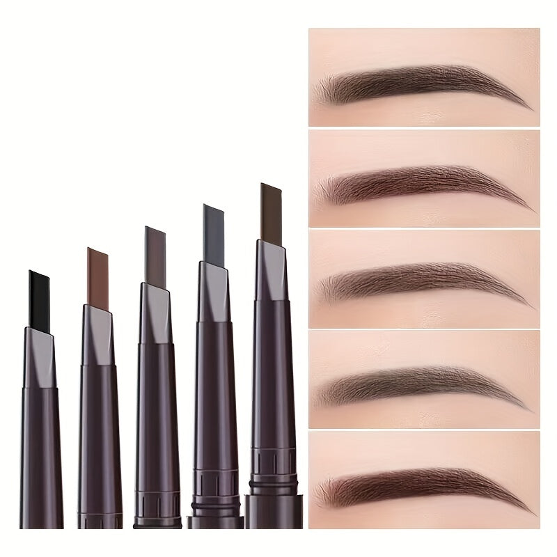 Waterproof Double Headed Eyebrow Pencil Automatic Rotating