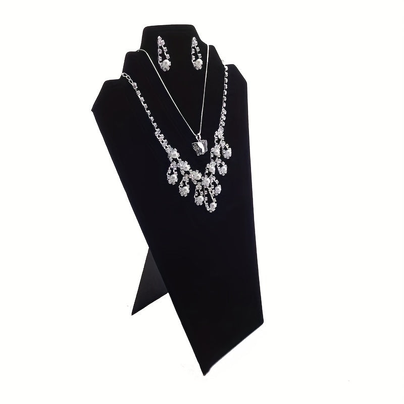 Velvet Jewelry Display Rack Necklace Pendant Earring Ring Display Board