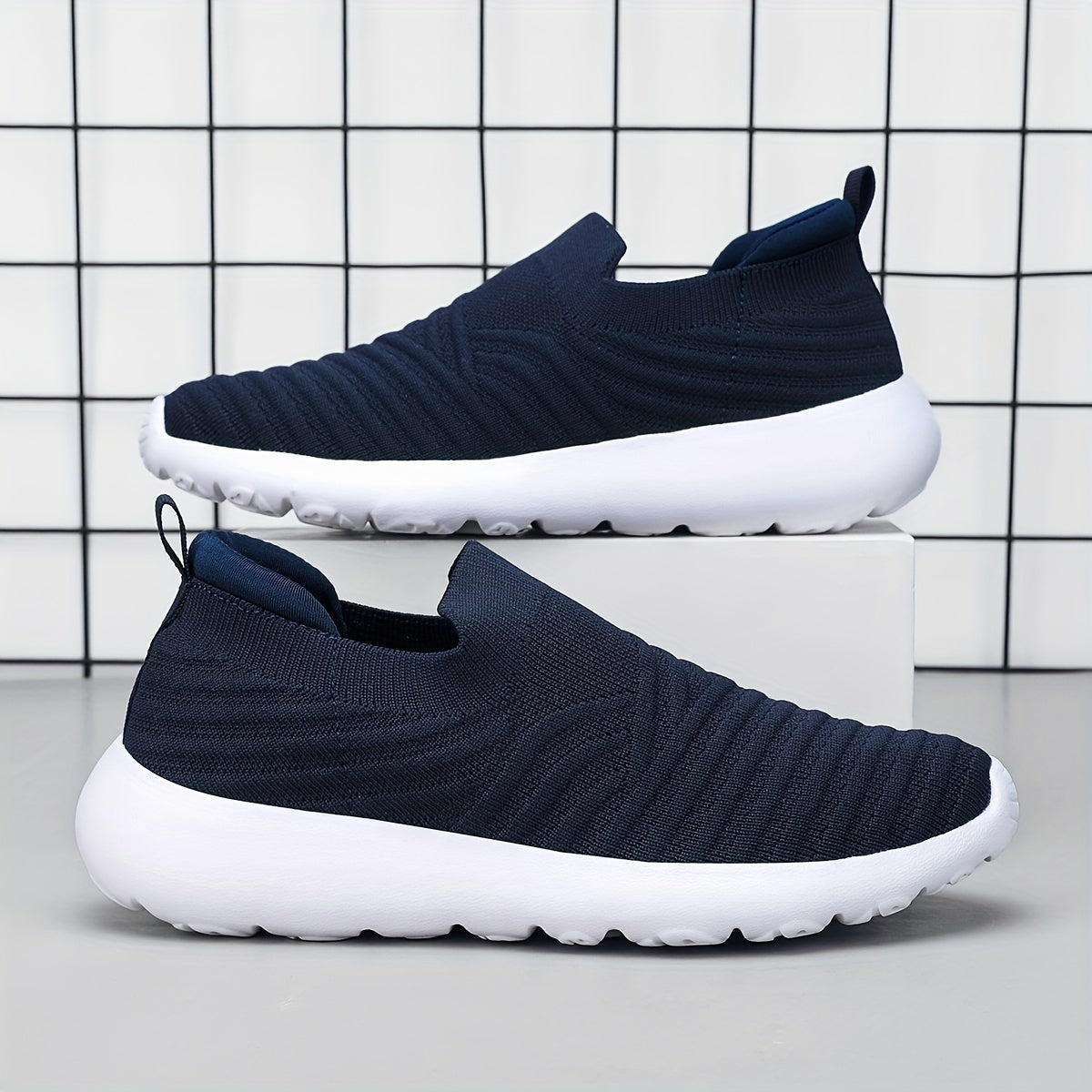 Knit Textured Walking Shoes for Women