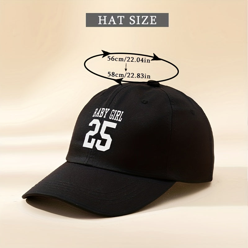 BABY GIRL 25 Baseball Cap Solid Casual Sports Hat Adjustable Cotton Sunscreen